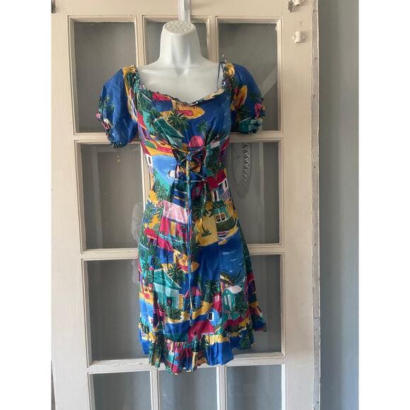 Zara Multi Color Mini‎ Dress - Picture 8 of 10